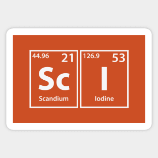 Schism (Sc-H-I-Sm) Periodic Elements Spelling Sticker